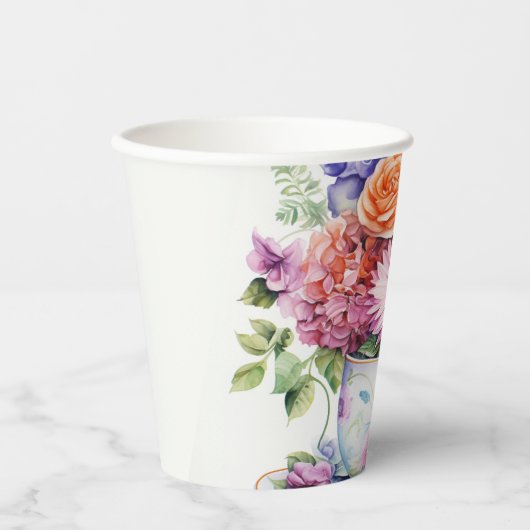 1 kopjes bloem papieren bekers (Voorkant)