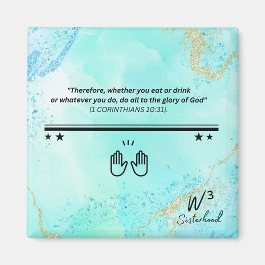 1 Kor 10:31 Magneet (Voorkant)