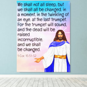 1 Kor. 15:51-52 Canvas Afdruk