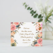 1 Korinthe 13:13 Geloof Hoop Liefde Bijbelvers Briefkaart (Staand voorkant)