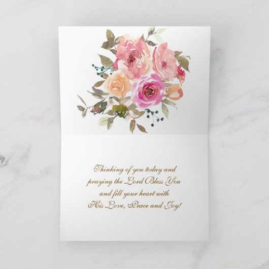 1 Korinthe 13:13 Geloof Hoop Liefde Bijbelvers Kaart (Binnen)