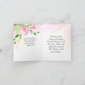 1 Korinthe 13:4-8 Liefde is Geduldig Roze Magnolia Kaart (Binnen)