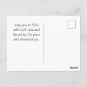 1 Korinthe 13:4-8 Liefde is Geduldig Witte Madelie Briefkaart (Achterkant)