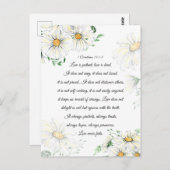 1 Korinthe 13:4-8 Liefde is Lankmoedig Witte Madel Briefkaart (Voorkant / Achterkant)