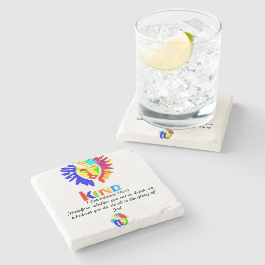 1 Korintiërs 10:31 LK Onderzetter – slok met doel (Zijkant)