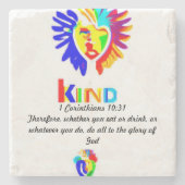 1 Korintiërs 10:31 LK Onderzetter – slok met doel (Voorkant)