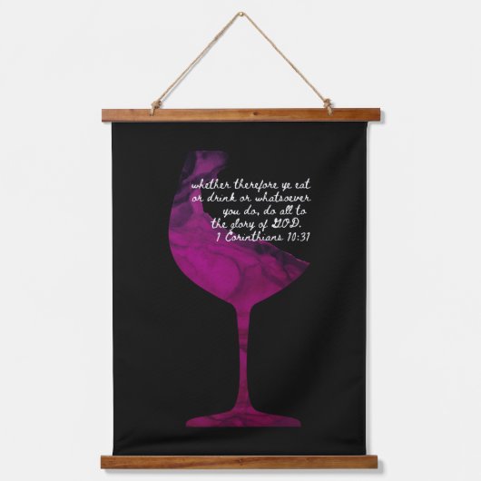 1 Korintiërs 10:31 Wandtapijt Hangend Wandkleed (Voorkant)