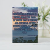 1 Korintiërs 11:3 Bijbelvers PIC Wenskaart Kaart (Staand voorkant)