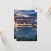 1 Korintiërs 11:3 Bijbelvers PIC Wenskaart Kaart (Voorkant / Achterkant in situ)