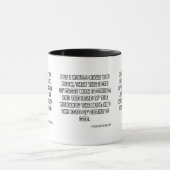 1 Korintiërs 11:3 KJV Bijbel Verse tweekleurig Mok (Midden)