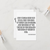 1 Korintiërs 11:3 KJV Bijbelvers Wenskaart Kaart (Voorkant / Achterkant in situ)