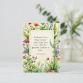 1 Korintiërs 13:13 Christelijk Bijbelvers Briefkaart (Staand voorkant)