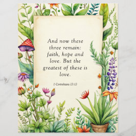 1 Korintiërs 13:13 Christelijk Bijbelvers Flyer