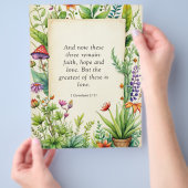 1 Korintiërs 13:13 Christelijk Bijbelvers Flyer (Hand)