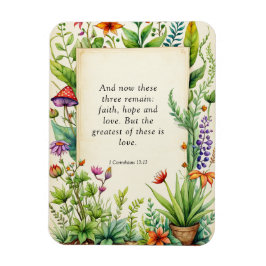 1 Korintiërs 13:13 Christelijk Bijbelvers Magneet