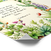 1 Korintiërs 13:13 Christelijk Bijbelvers Poster (Hoek)