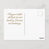 1 Korintiërs 13:13 Geloof Hoop Liefde Bijbelvers Briefkaart (Achterkant)