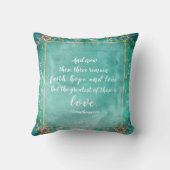 1 Korintiërs 13:13 Geloof Hoop Liefde, Bijbelvers Kussen (Achterkant)