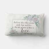 1 Korintiërs 13:13 Geloof Hoop Liefde, Bijbelvers Kussen (Achterkant)