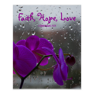 1 Korintiërs 13:13 Geloof Hoop Liefde Inspirerend Perfect Poster