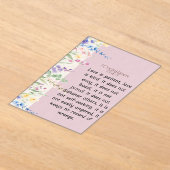 1 Korintiërs 13:4-5 Bijbelvers Afbeelding Acryl Uitnodigingen (Laagn)