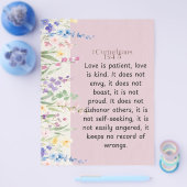 1 Korintiërs 13:4-5 Bijbelvers Afbeelding Flyer (Enkel)