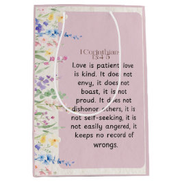1 Korintiërs 13:4-5 Bijbelvers Afbeelding Medium Cadeauzakje
