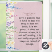 1 Korintiërs 13:4-5 Bijbelvers Afbeelding Raamsticker (Huis)