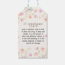 1 Korintiërs 13:4-5 Kalmerende Waterverf Ontwerp