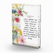 1 Korintiërs 13:4-5 Kalmerende Waterverf Ontwerp Fotoblokken (Rechts)