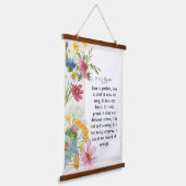 1 Korintiërs 13:4-5 Kalmerende Waterverf Ontwerp Hangend Wandkleed (Gebogen)