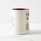 1 Korintiërs 13:4-5 Kalmerende Waterverf Ontwerp Mok (Midden)