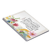 1 Korintiërs 13:4-5 Kalmerende Waterverf Ontwerp Notitieboek (Rechterzijde)