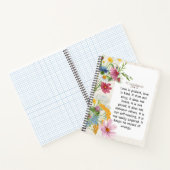 1 Korintiërs 13:4-5 Kalmerende Waterverf Ontwerp Notitieboek (Binnen)