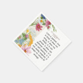 1 Korintiërs 13:4-5 Kalmerende Waterverf Ontwerp Servet (Hoek)