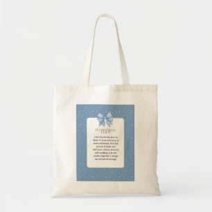 1 korintiërs 13 4 5, liefde is geduldig liefde is  tote bag
