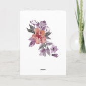 1 Korintiërs 13:4-8 Bijbeltekst Bloemrijke Huwelij Kaart (Achterkant)