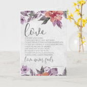 1 Korintiërs 13:4-8 Bijbeltekst Bloemrijke Huwelij Kaart (Gele Bloem)