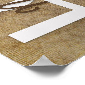 1 Korintiërs 13:4-8 Bijbelvers, Beige Poster (Hoek)