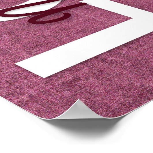 1 Korintiërs 13:4-8 Bijbelvers,  Bourgondië Poster (Hoek)