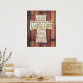 1 Korintiërs 13:4-8 Bijbelvers Liefde is Geduldig Poster (Keuken)