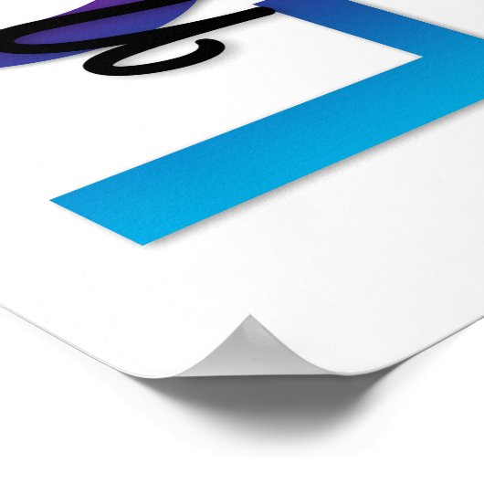 1 Korintiërs 13:4-8 Bijbelvers, Regenboogkleur Poster (Hoek)