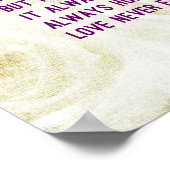 1 Korintiërs 13:4-8 Bijbelvers,  Rozen Poster (Hoek)