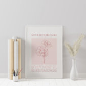 1 Korintiërs 13:4-8 Liefde faalt nooit Poster