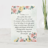 1 Korintiërs 13:4-8 Liefde is Geduldig, Liefde is  Kaart (Voorkant)