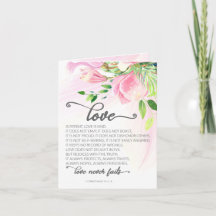1 Korintiërs 13:4-8 Liefde is Geduldig Roze Magnol