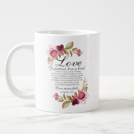 1 Korintiërs 13:4-8 Liefde is geduldige Bloemenbij Grote Koffiekop