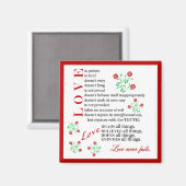 1 Korintiërs 13 4-8 | Liefde mislukt nooit Magneet (Voorkant / Achterkant)