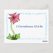 1 Korintiërs 13:4-8a Liefde is Briefkaart (Achterkant)