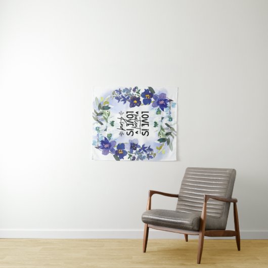 1 Korintiërs 13:4 Liefde is Geduldig Bijbelvers  Wandkleed (In Situ (horizontaal))